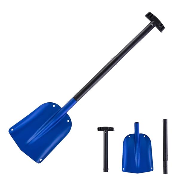 Pala da neve telescopica ORIENTOOLS in alluminio, tre pezzi