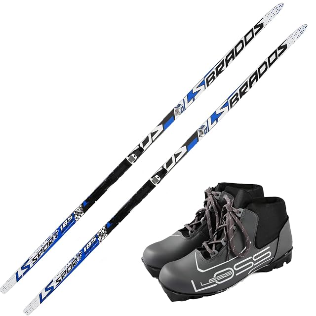Set da fondo per adulti Skiwax Europe, 190 cm, con attacchi e scarpe NNN