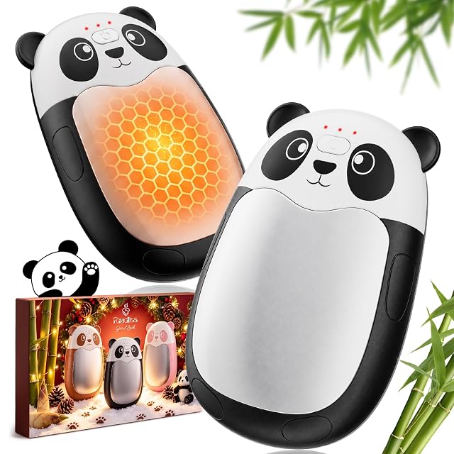 Scaldamani ricaricabili Fandliss con motivo panda