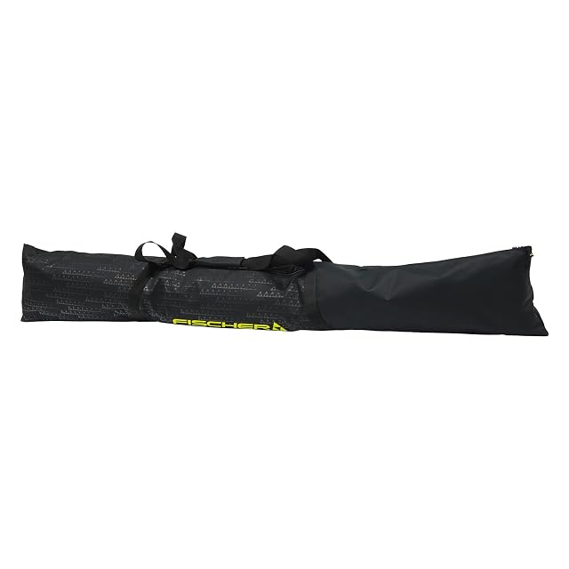 Sacca portasci Fischer Skicase Eco Alpine, 190 cm, nera con scritta gialla