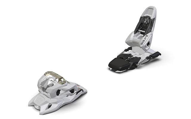 Attacco da sci bianco Marker Squire 11 con ski-stopper da 90 mm