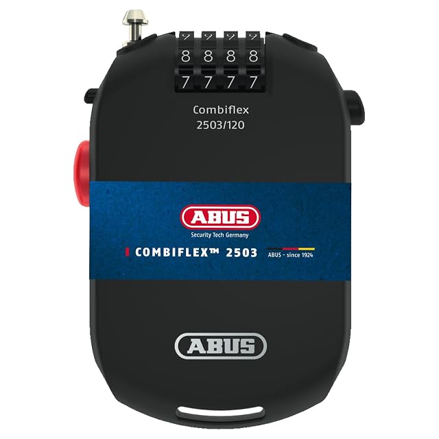 Lucchetto a cavo retrattile ABUS Combiflex 2503 nero