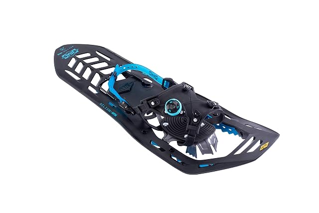 Racchetta da neve Atlas Helium-MTN con chiusura Boa, nera e blu