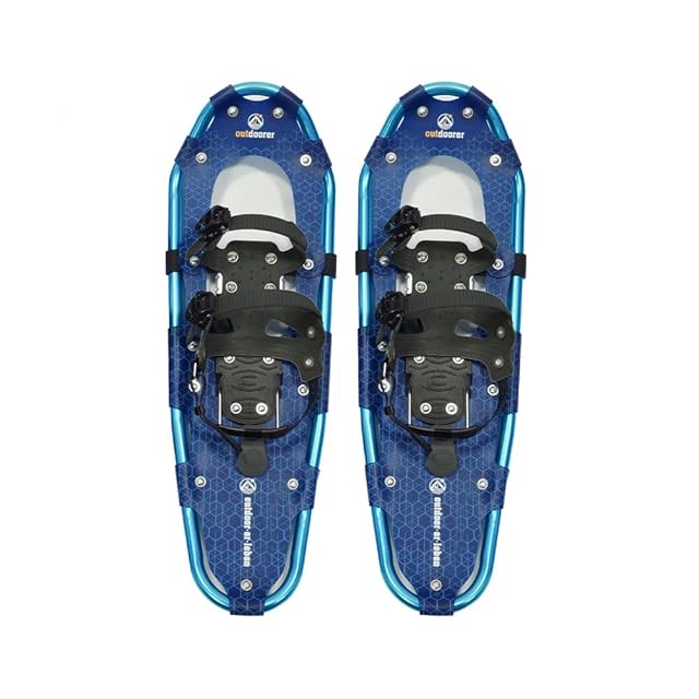 Racchetta da neve in alluminio outdoorer SnowHiker con attacco a cricchetto, taglia L