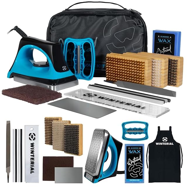 Kit professionale di sciolinatura e manutenzione Winterial per sci e snowboard